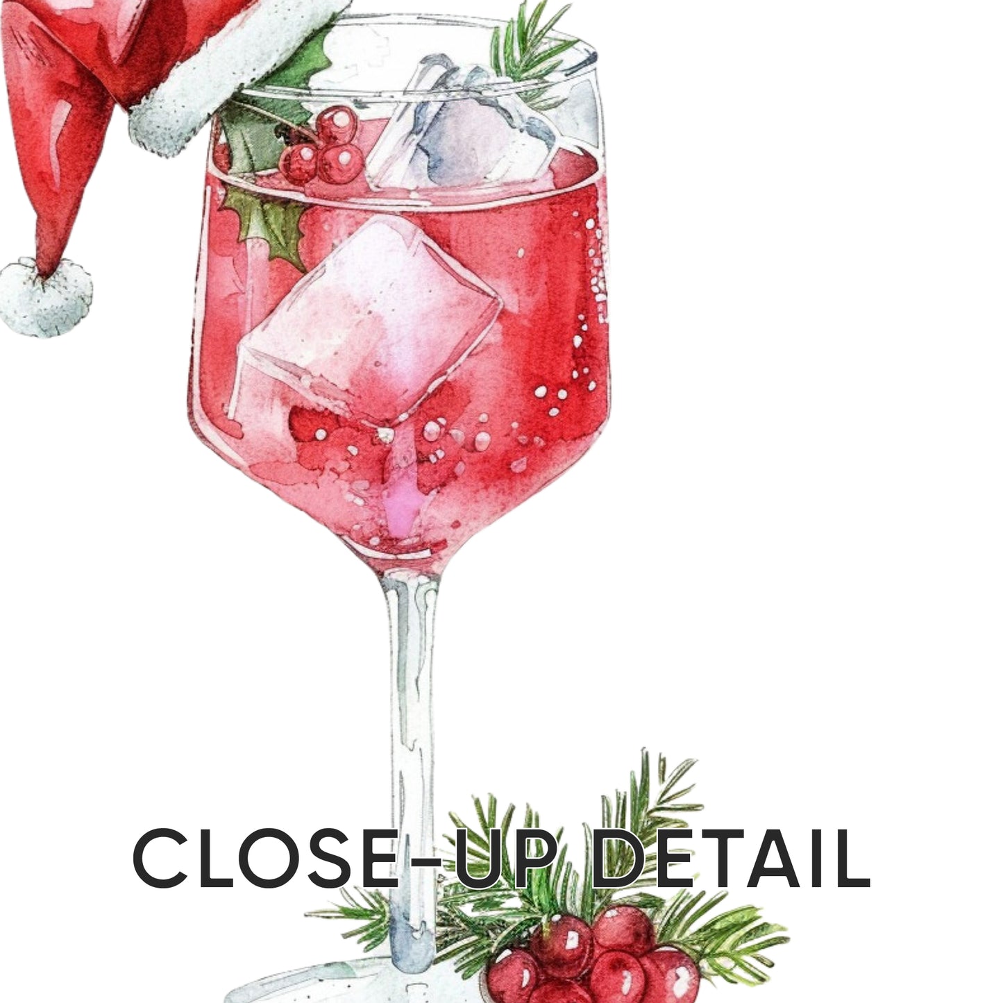 Holiday Sip & Style: Merry Cocktail Art Collection, Set of 3, D076