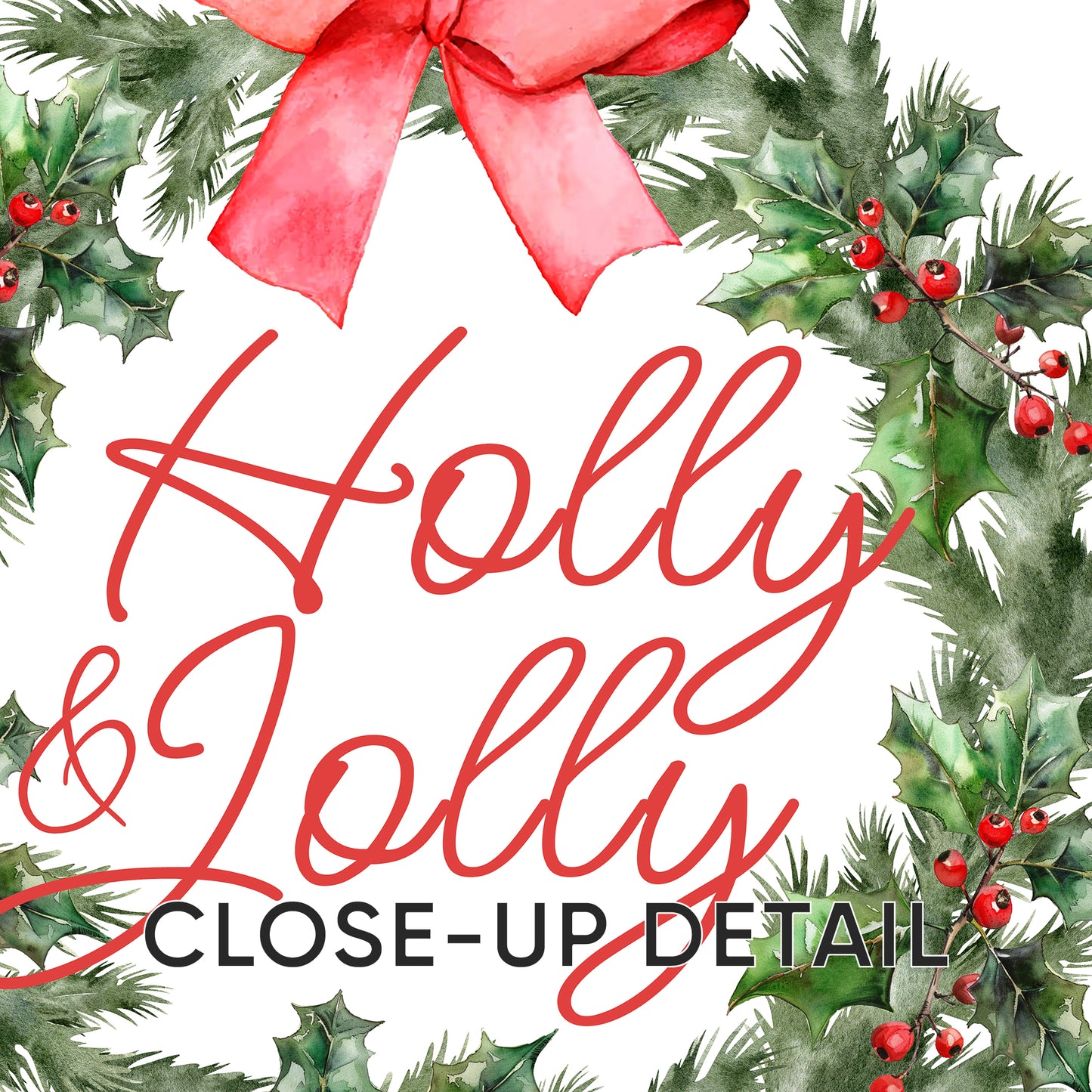 Festive Cheers & Holly Dreams - Holiday Poster Set, Set of 3, D085