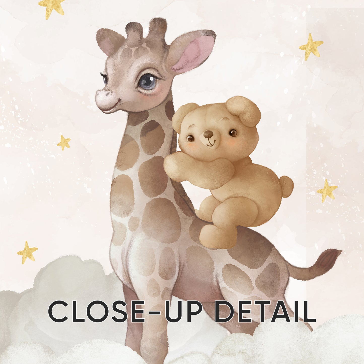 Celestial Safari: Dreamy Animal Friends Nursery Wall Art, Set of 3, N111