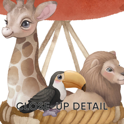 Up in the Clouds: Animal Hot-Air Balloon Adventure Set, Set of 3, N120