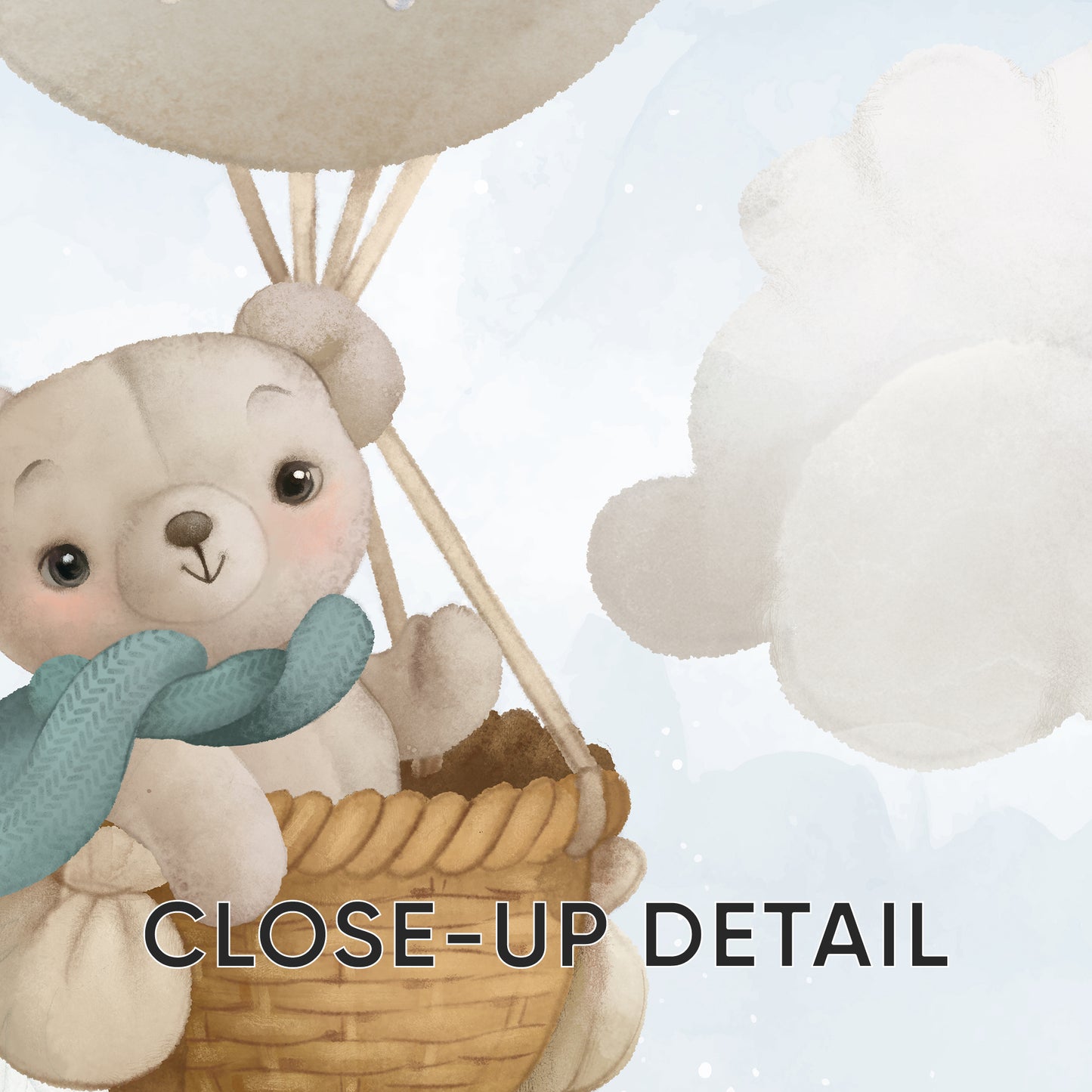 Cloud Adventures: Hello Little One Teddy Bear Posters, Set of 3, N121