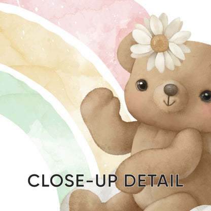 You Are My Magic: Rainbow Teddy Bear Nursery Art, Set of 3, N147