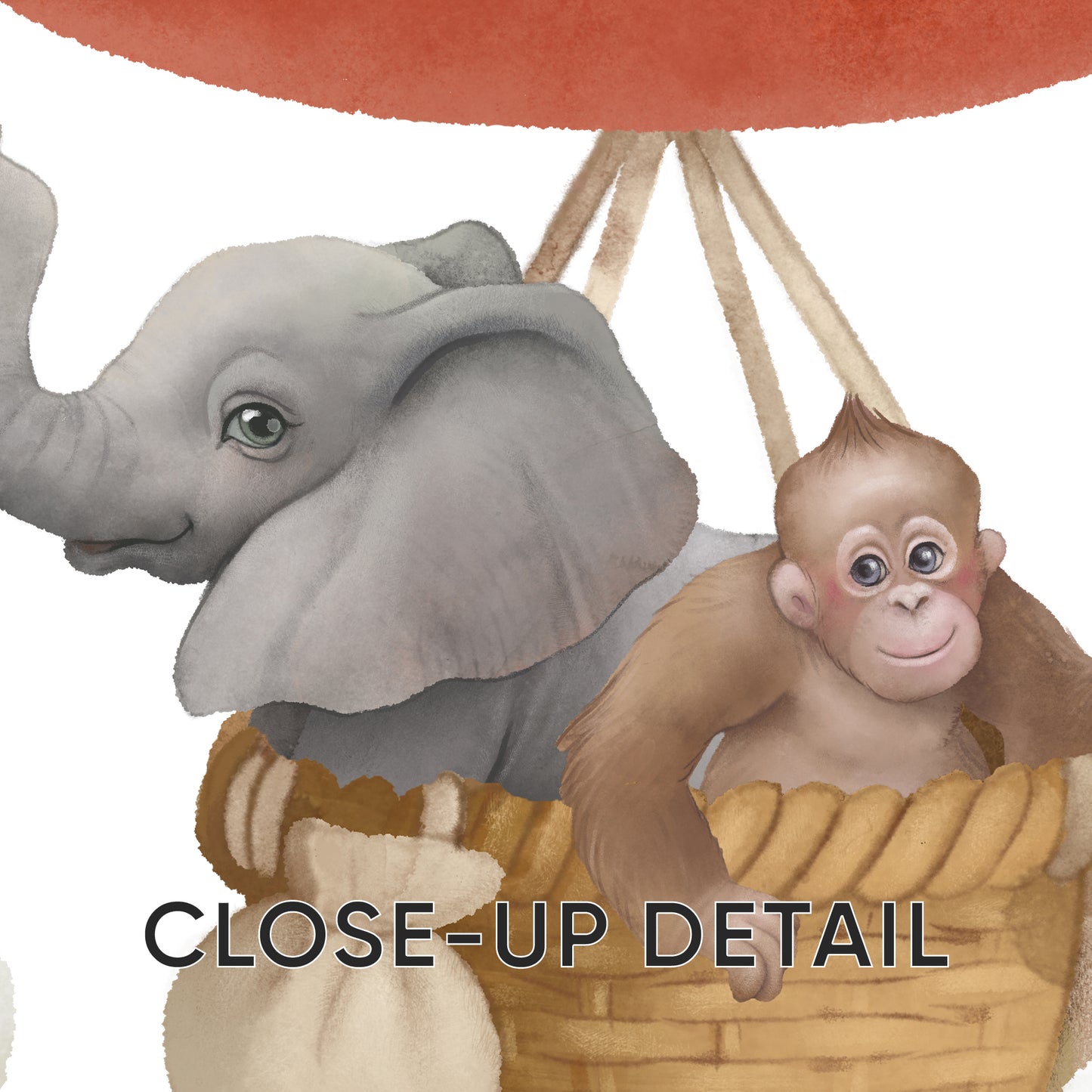 Up in the Clouds: Animal Hot-Air Balloon Adventure Set, Set of 3, N120