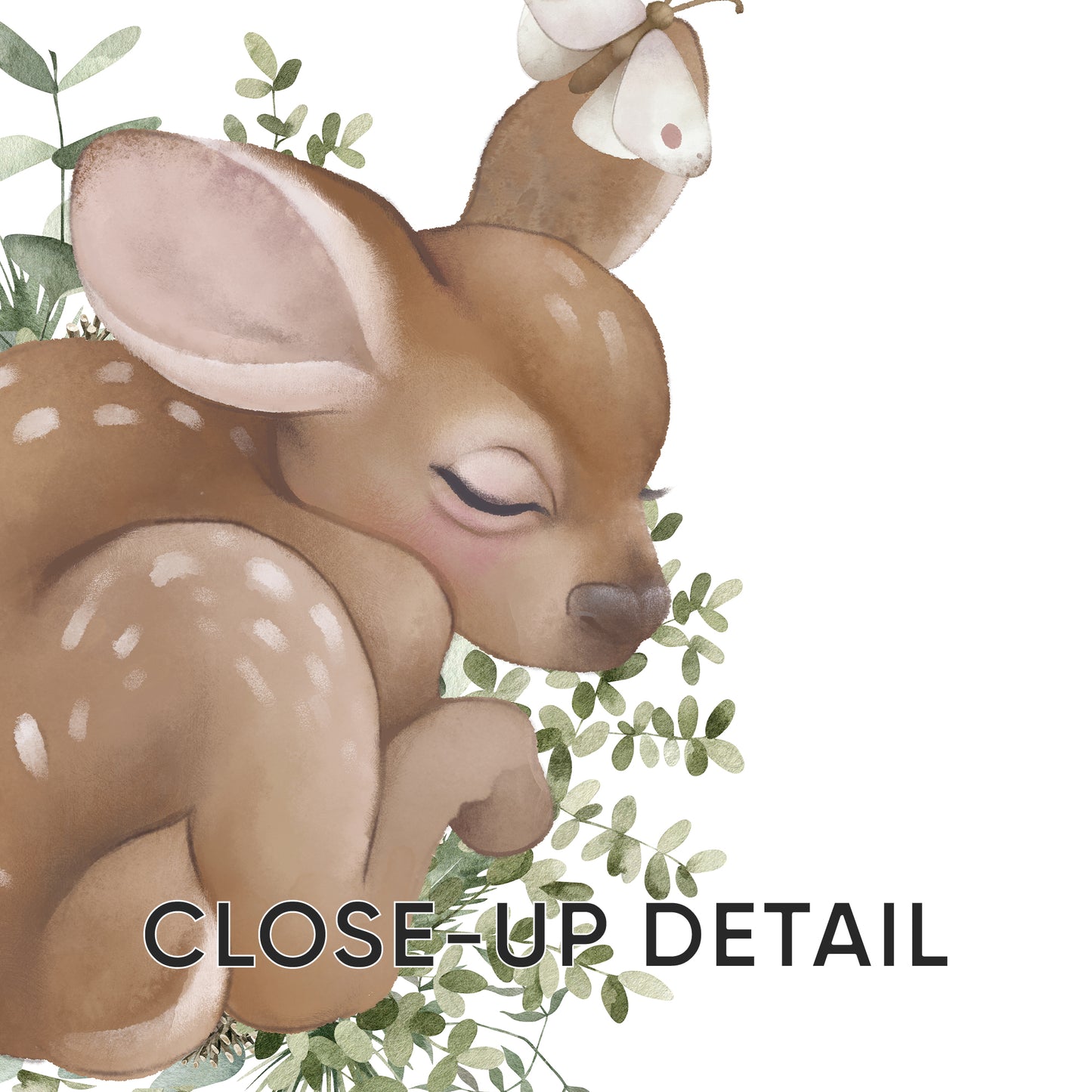 Sleep Tight, Little Child: Gentle Deer Nursery Art Set, Set of 3, N149