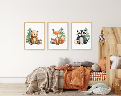 Enchanted Woodland Creatures Series Set of 3 N004