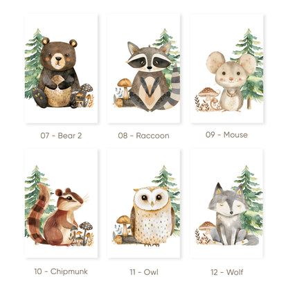 Enchanted Woodland Creatures Series Set of 3 N004