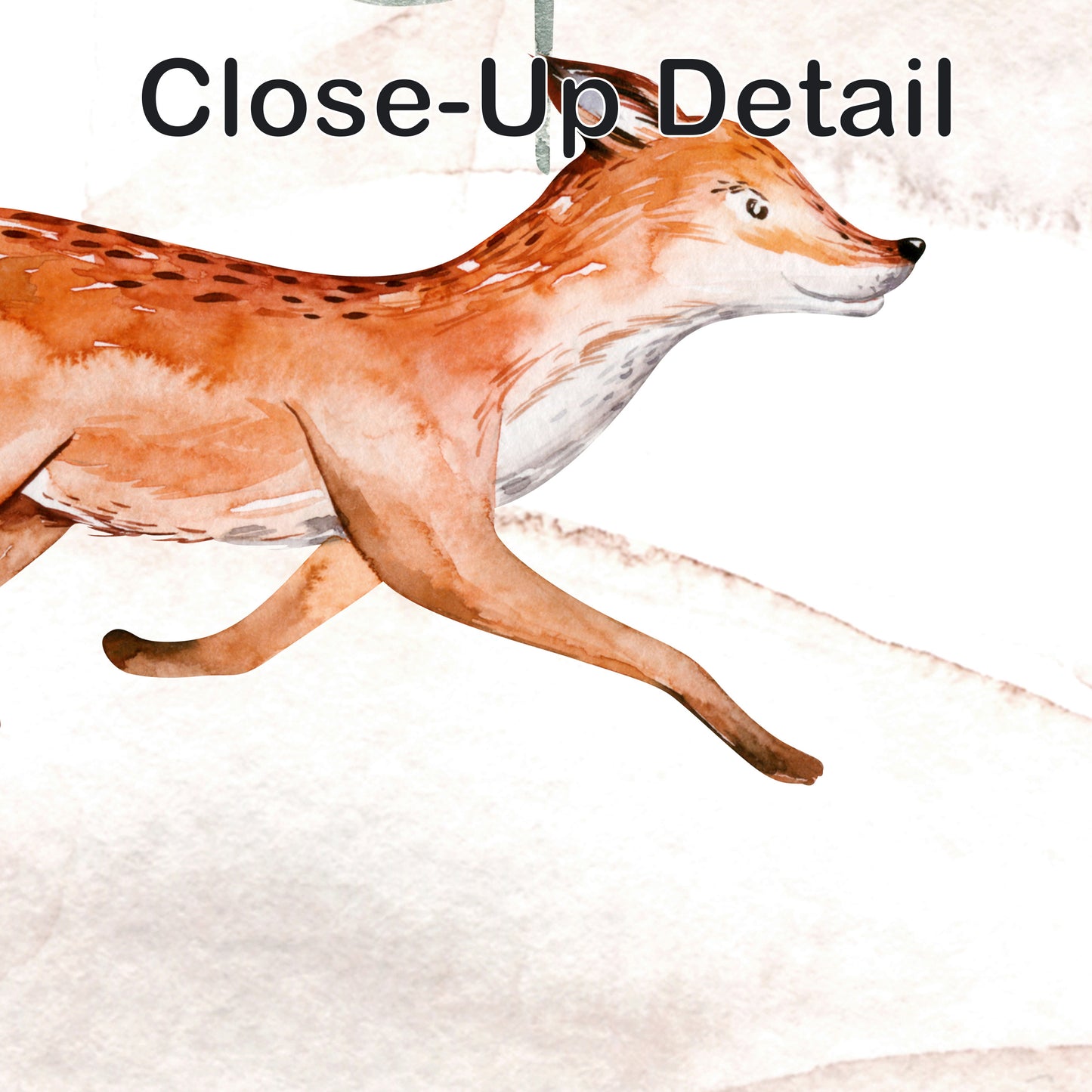 Set of 3, Fox Tails - Enchanted Woodland Prints, N030