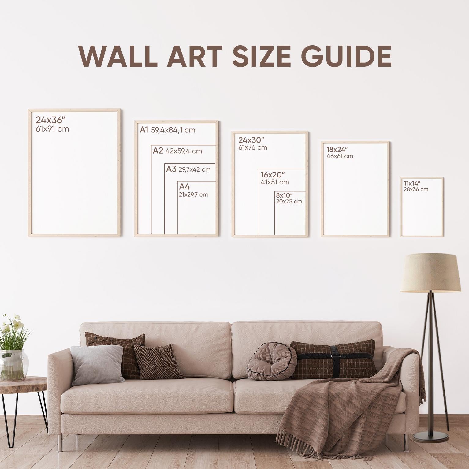 Floral Wall Prints, Set of 3 Boho Wall Art, Eucalyptus Home Decor, Sage Green Calm Botanical Poster, Beige, Mid-Century Style Art B26