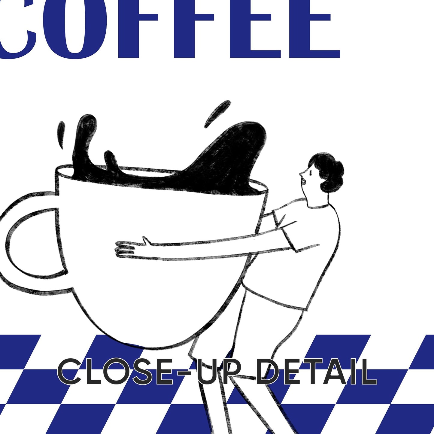Funny Coffee Prints Set, Espresso Kitchen Wall Art, Minimalist Cafe Decor D120