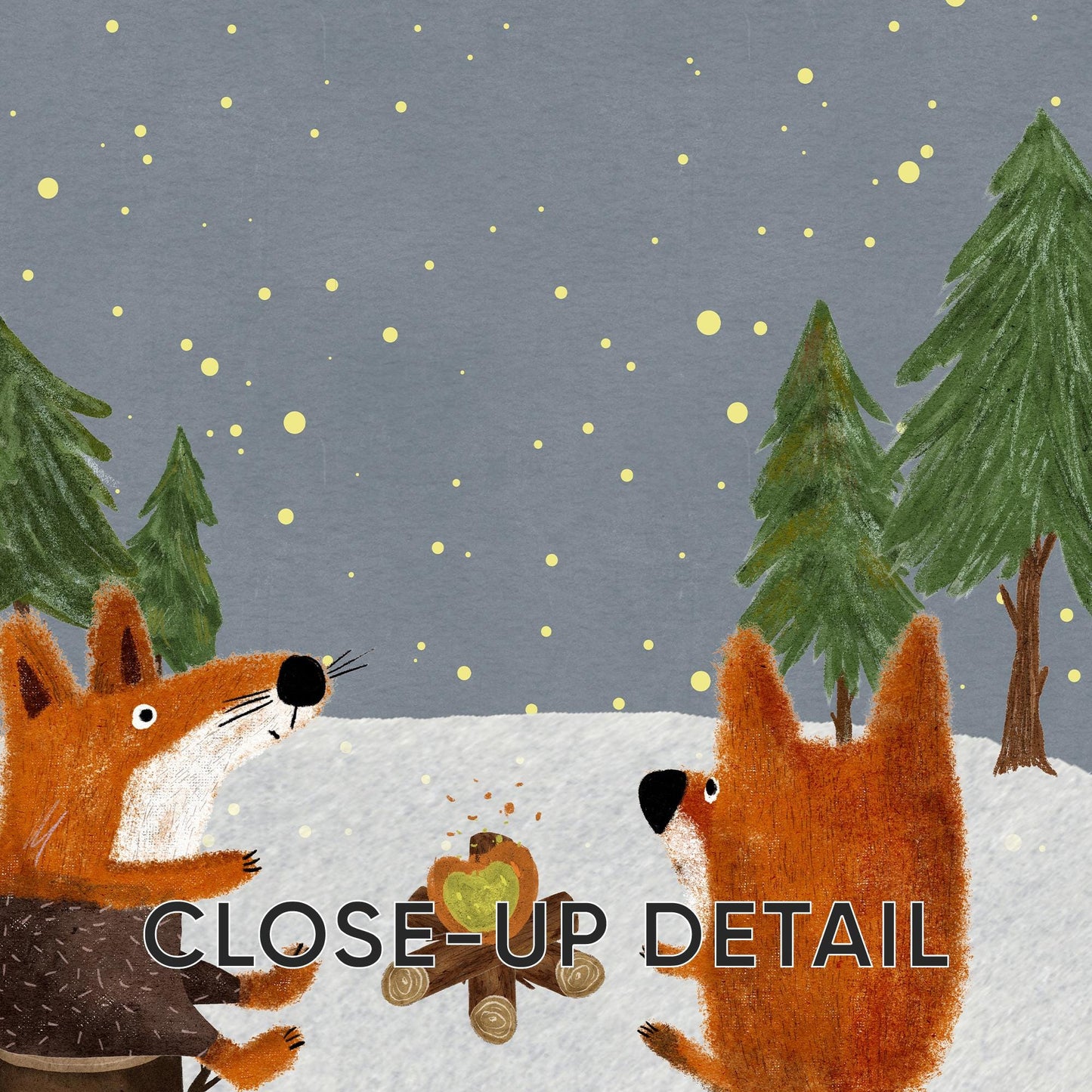 Woodland Nursery Prints, Forest Animals, Starry Night Decor (Set of 3) N198