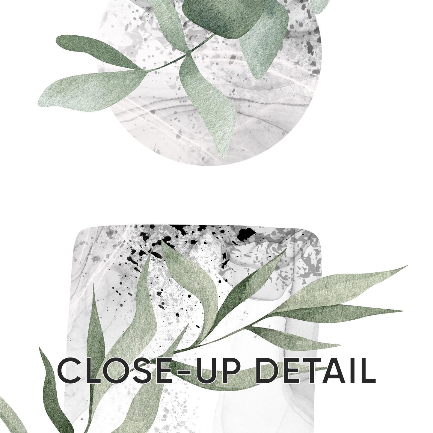 Set of 3 Boho Wall Art Prints, Sage Green Wall Prints, Boho Posters, Geometric Wall Poster, Green Floral Wall Decor, Eucalyptus Print B020