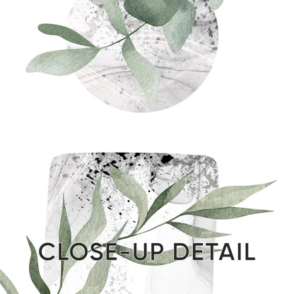 Set of 3 Boho Wall Art Prints, Sage Green Wall Prints, Boho Posters, Geometric Wall Poster, Green Floral Wall Decor, Eucalyptus Print B020