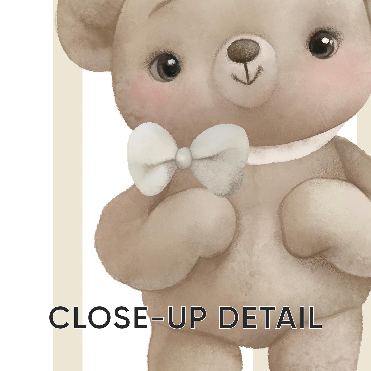 Teddy Bear Nursery Print Set, Children's Wall Decor N189