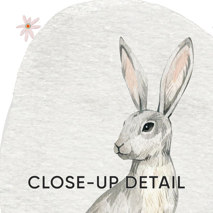 Bunny Nursery Wall Art Set of 3, Woodland Animals Prints, Baby Shower Gift, Kids Room Posters, Nursery Decor N190