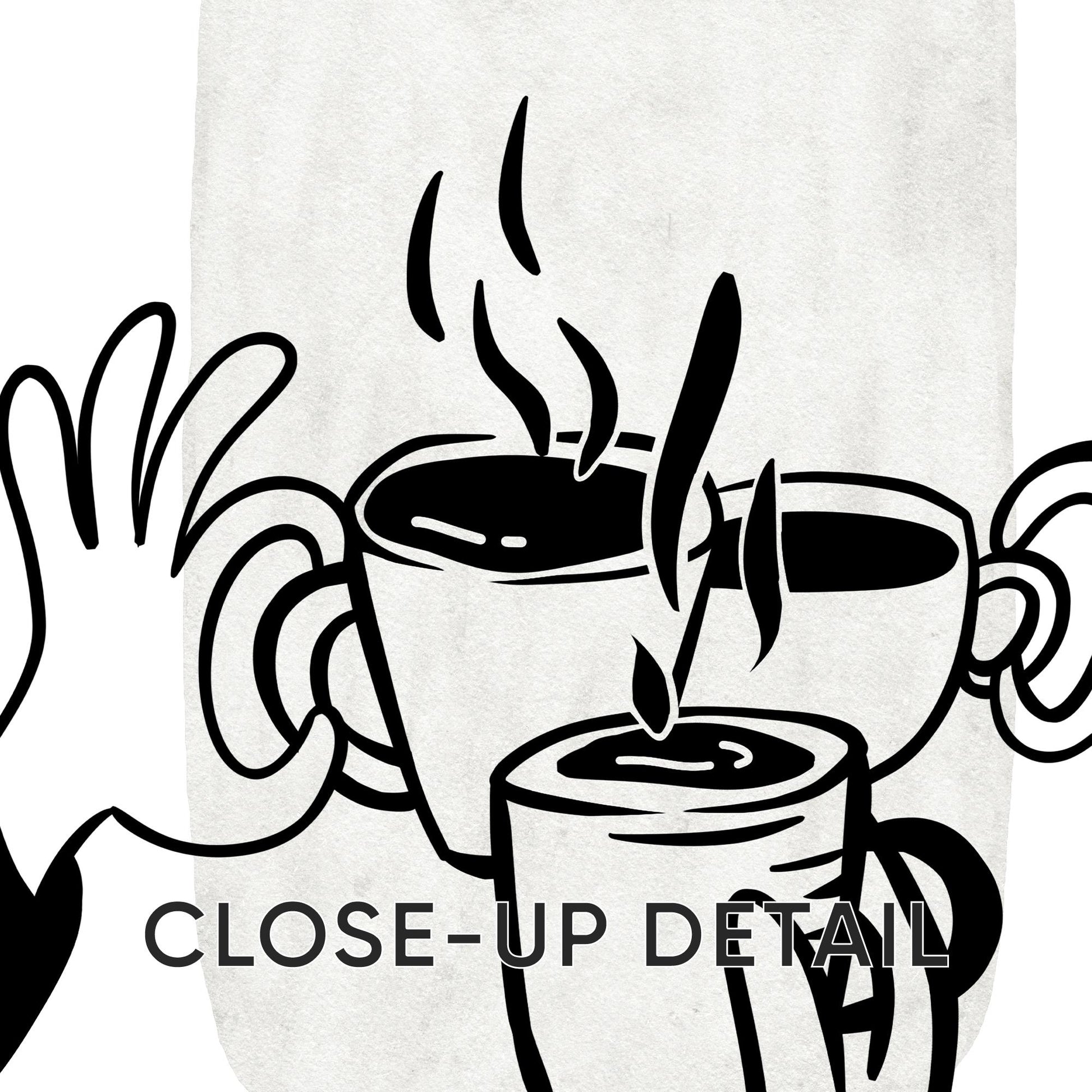 Set of 3 Coffee Print, Trendy Wall Art, Coffee Kitchen Posters, Coffee Shop Decor, Coffee Lover Gift, Coffee Cup Print, Espresso Art D119