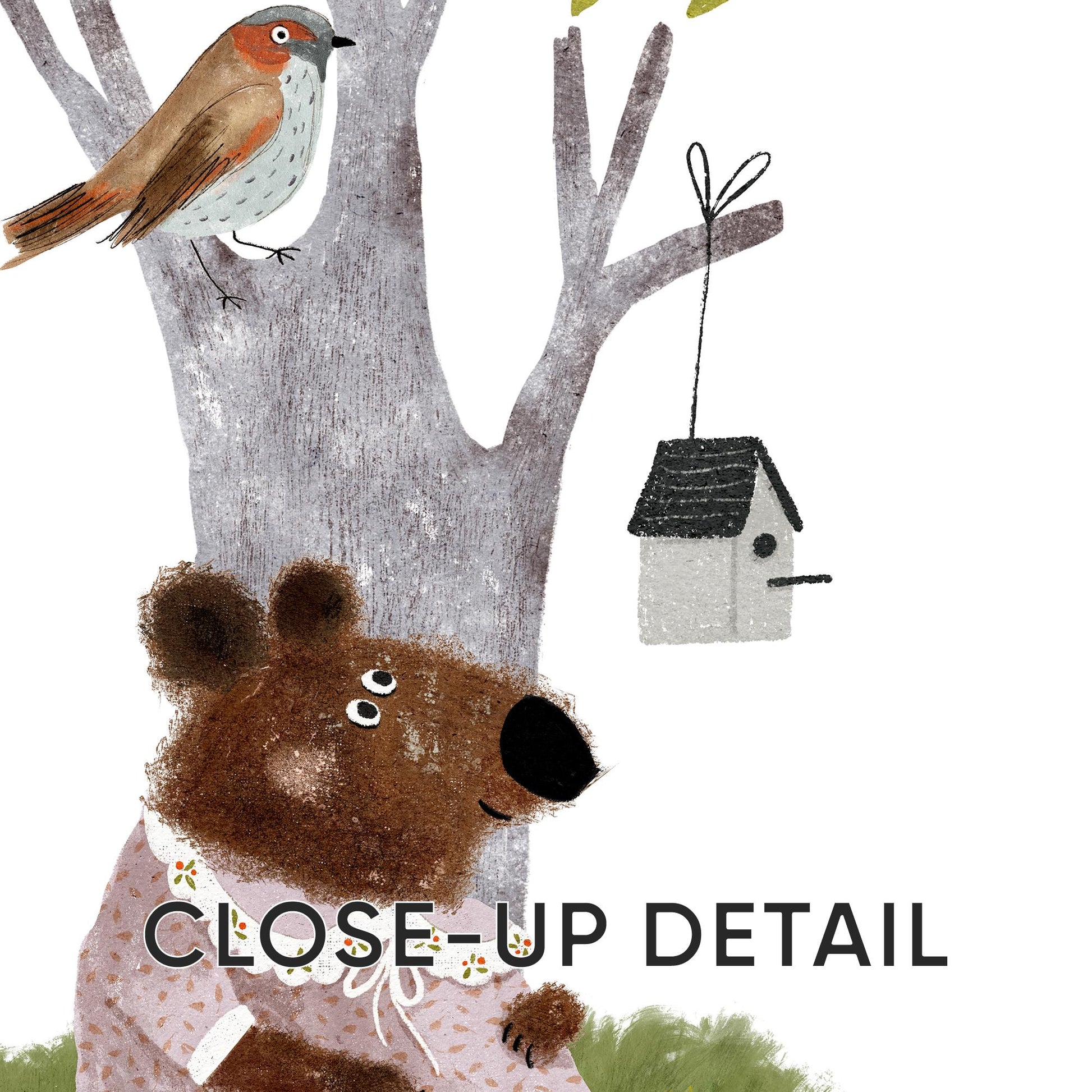 Set of Three Nursery Art Prints, Woodland Animals Wall Art For Kids, Green Nursery Art, Nursery Poster, Neutral Tone Storybook Print N200