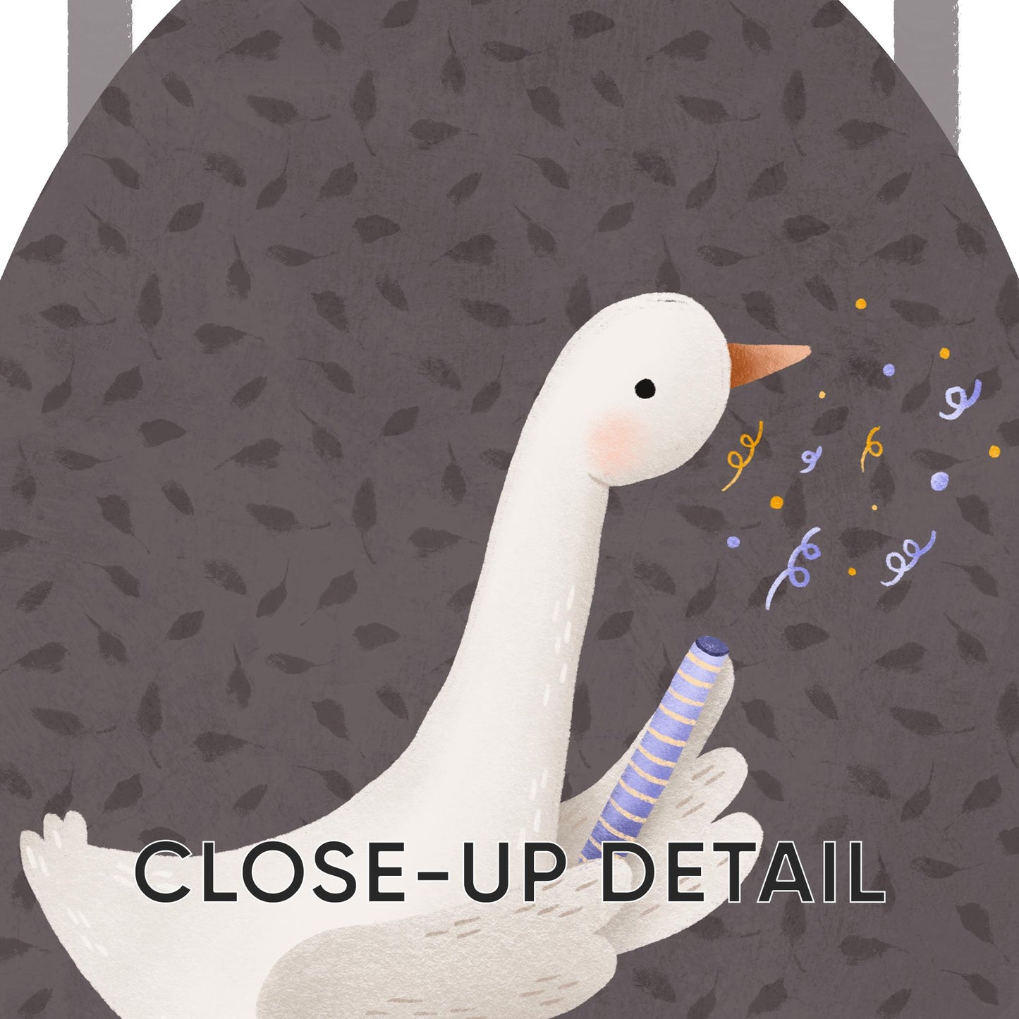 Goose Nursery Print Set, Striped Decor, Retro Kids Wall Art N232