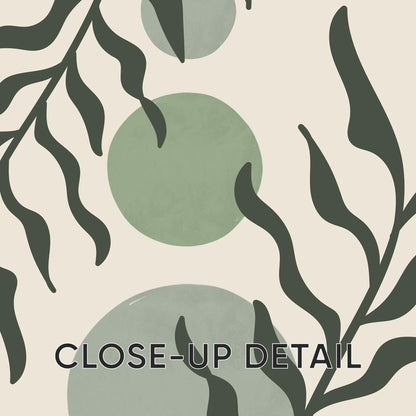 Boho Abstract Prints, Set of 3 Boho Wall Art, Calming Sage Green Home Wall Decor, Floral Posters, Minimalist Earthy geometric prints B27