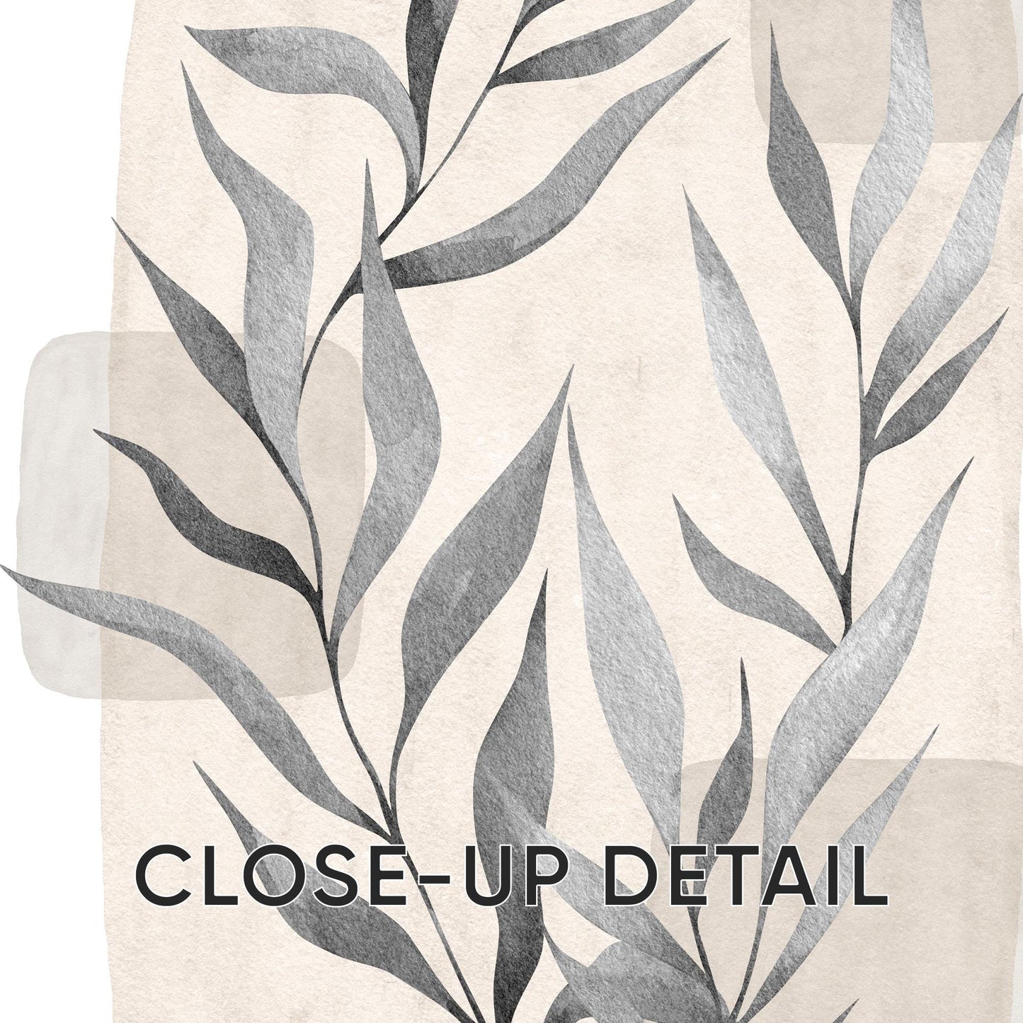 Boho Wall Art Prints, Set of 3, Botanical Wall Poster, Boho Abstract Print, Geometric Wall Decor, Floral Wall Decor, Minimal Gray Beige B28