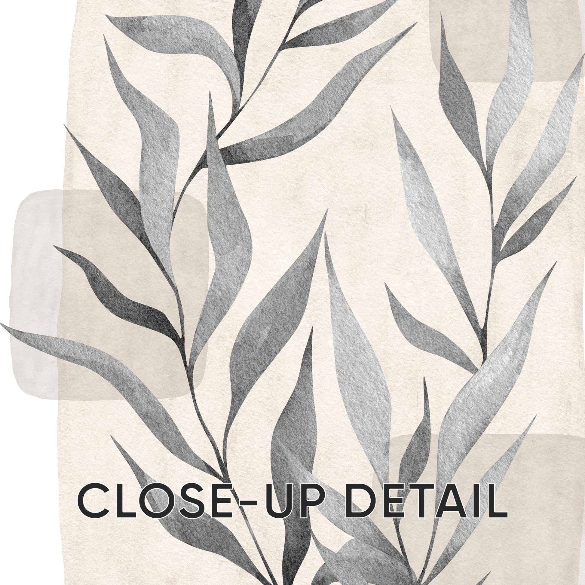 Boho Wall Art Prints, Set of 3, Botanical Wall Poster, Boho Abstract Print, Geometric Wall Decor, Floral Wall Decor, Minimal Gray Beige B28