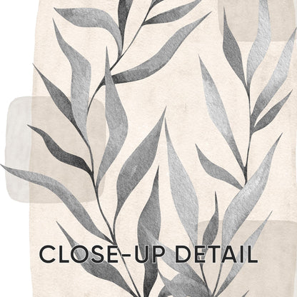 Boho Wall Art Prints, Set of 3, Botanical Wall Poster, Boho Abstract Print, Geometric Wall Decor, Floral Wall Decor, Minimal Gray Beige B28