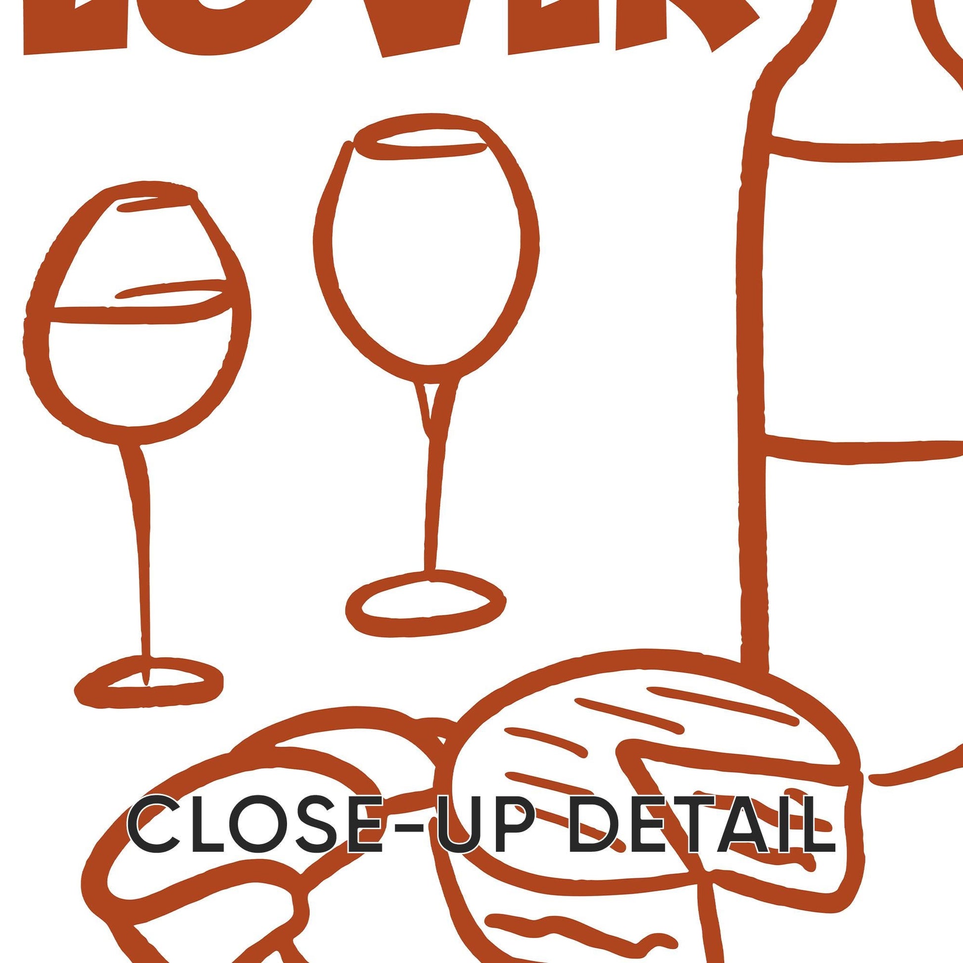 Wine Lover Line Art Print Set, Minimalist Kitchen Bar Decor D128