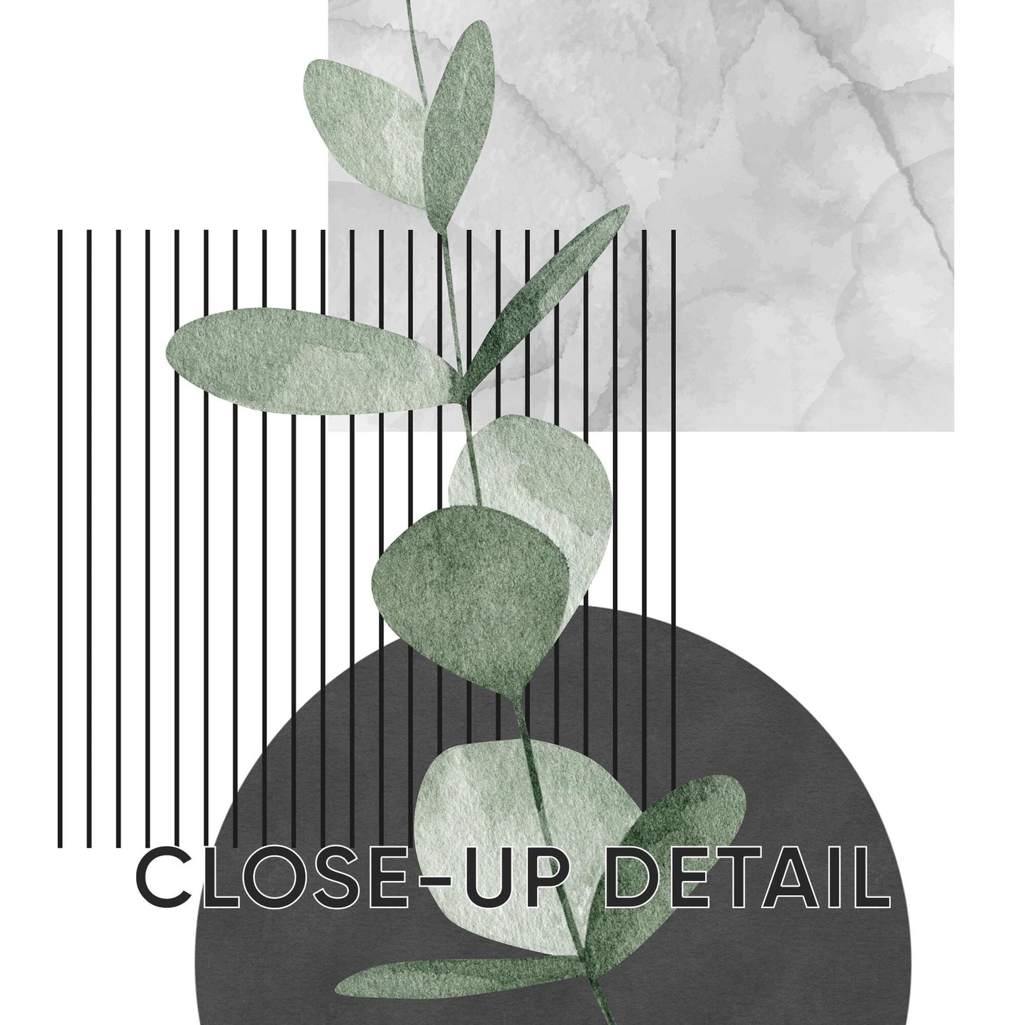 Minimal Botanical Wall Art Set of 3, Modern Eucalyptus Prints, Japandi Home Decor, Neutral Abstract Line Posters for Living Room Bedroom B32