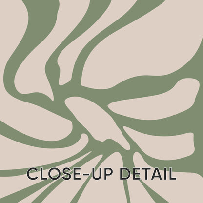 Sage Green Botanical Abstract Prints – Set of 3 Minimalist Wall Art B40