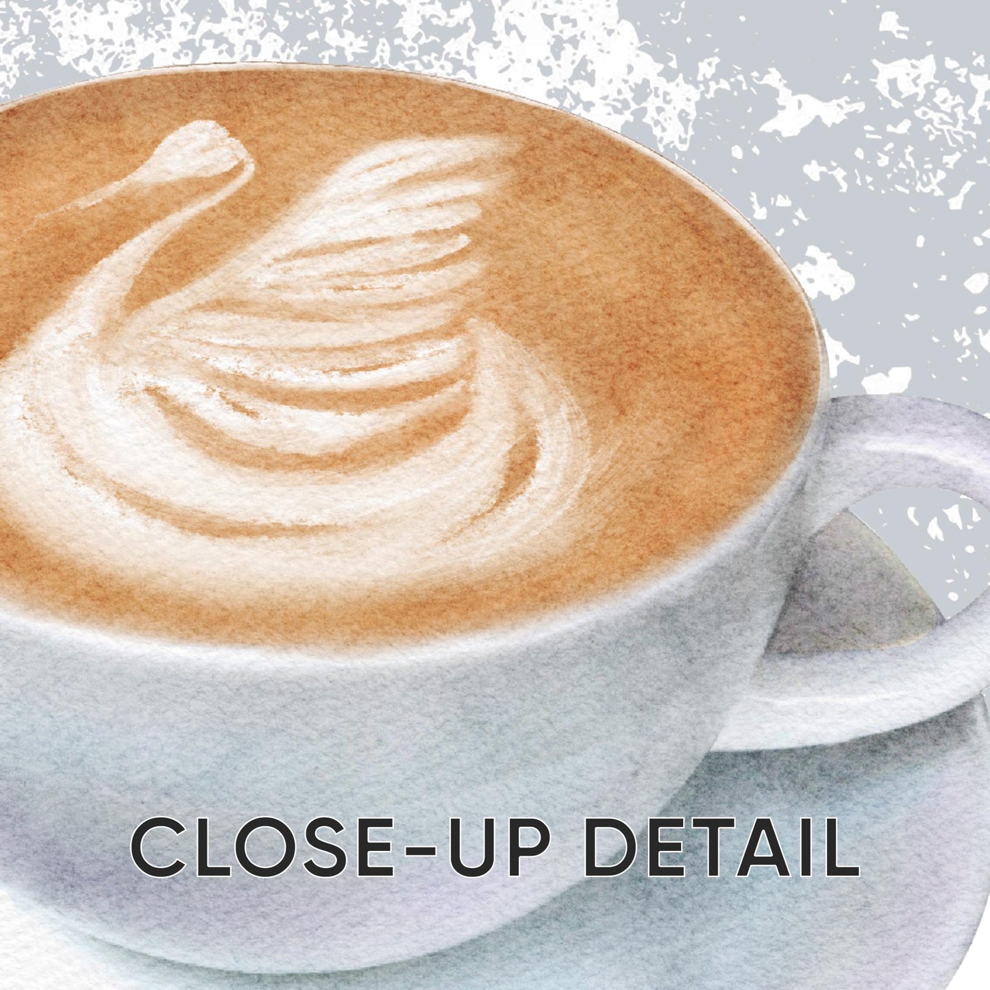 Latte Art Print Set – Scandinavian Coffee Posters, Neutral Decor D138