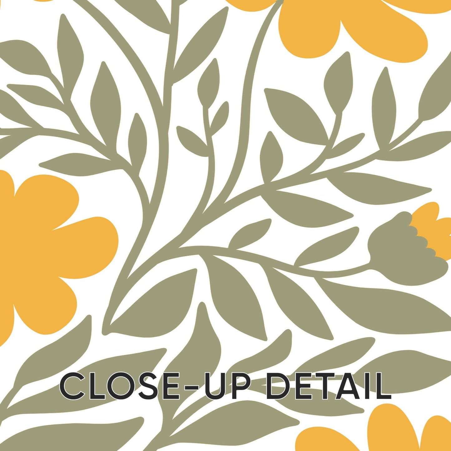 Modern Floral Poster Set of 3 – Yellow Botanical Prints, Minimalist Wall Art for Boho, Mid-Century or Scandi Interiors B42