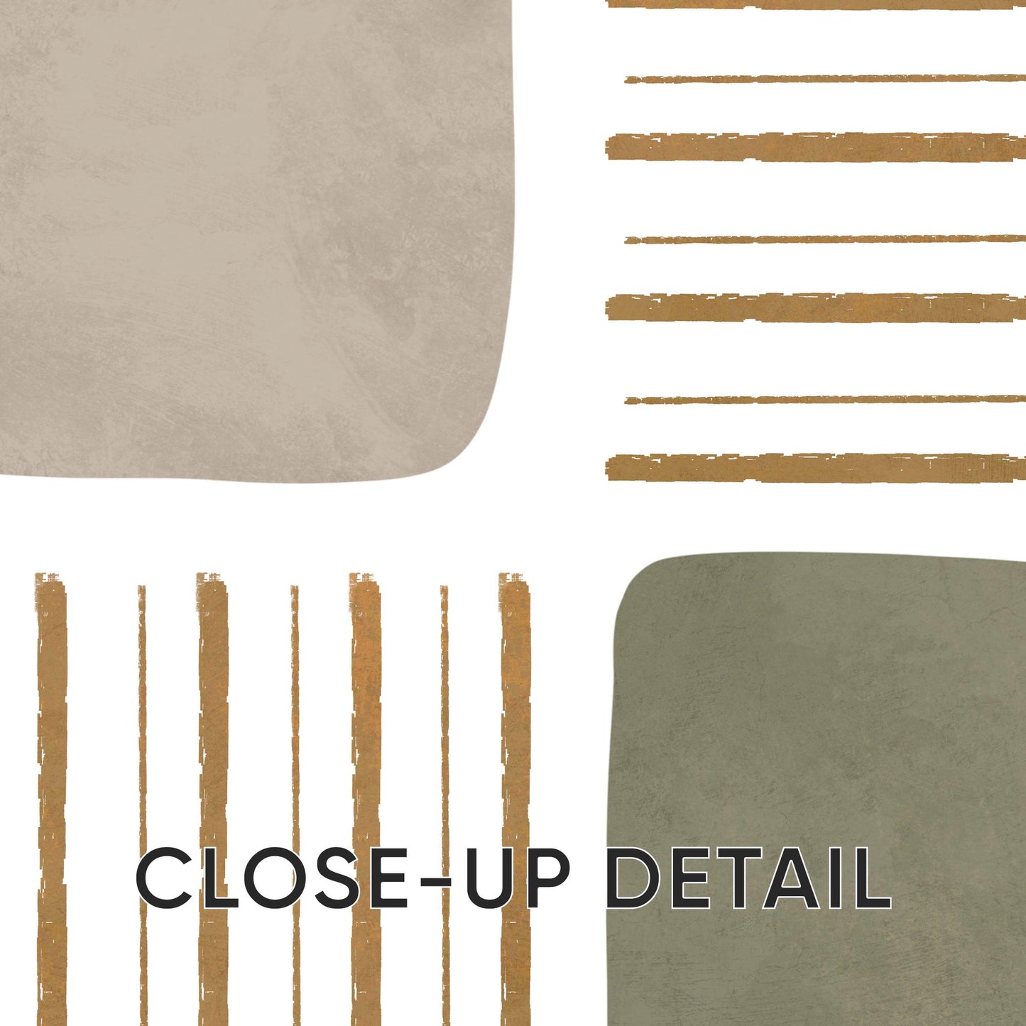 Boho Abstract Wall Art Set of 3 – Neutral Botanical Prints – Earthy Japandi Decor – Minimalist Geometric Posters – Modern Home Print B34