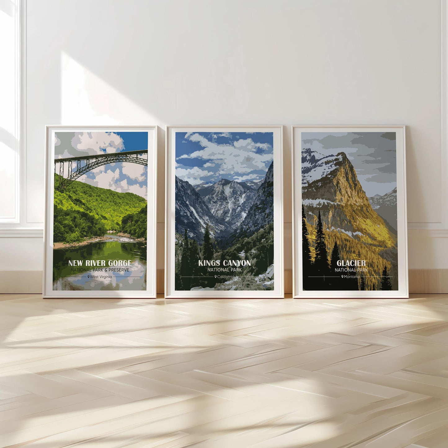 National Park Vintage Poster Set – Retro Travel Prints