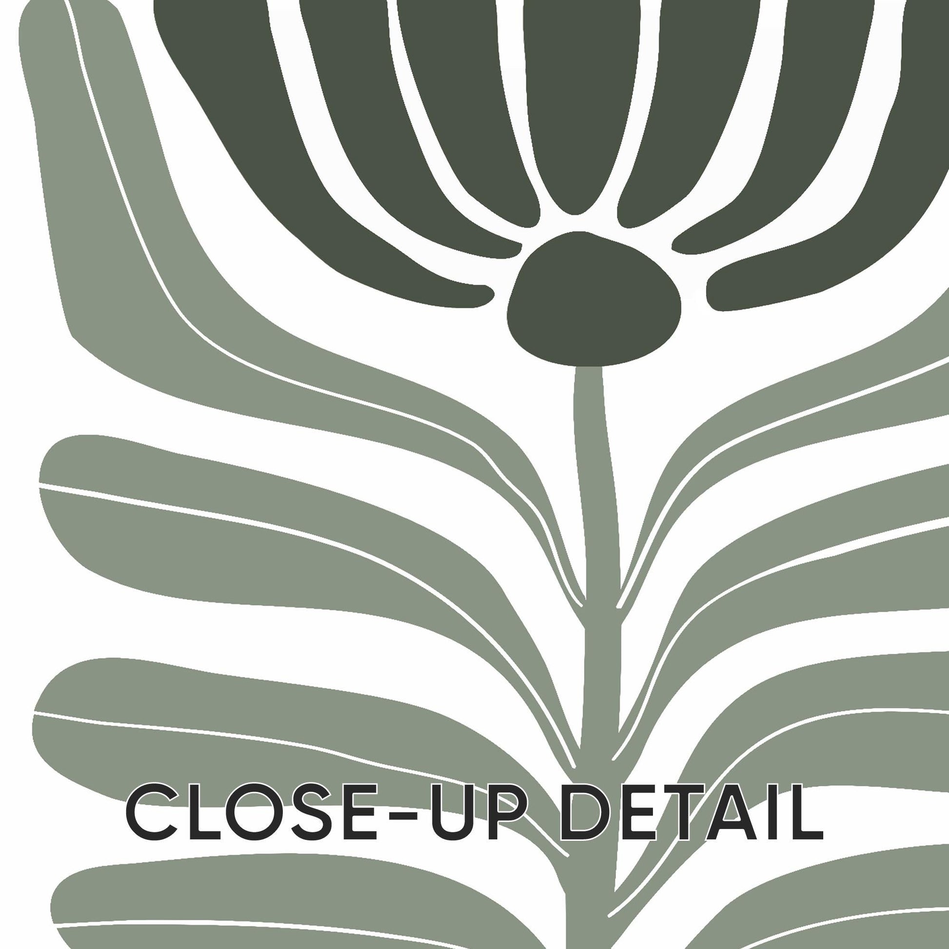 Abstract Botanical Wall Art Set, Green Leaf Vase Prints in Scandinavian Style, Minimalist Plant Decor for Modern Living Room or Bedroom B51