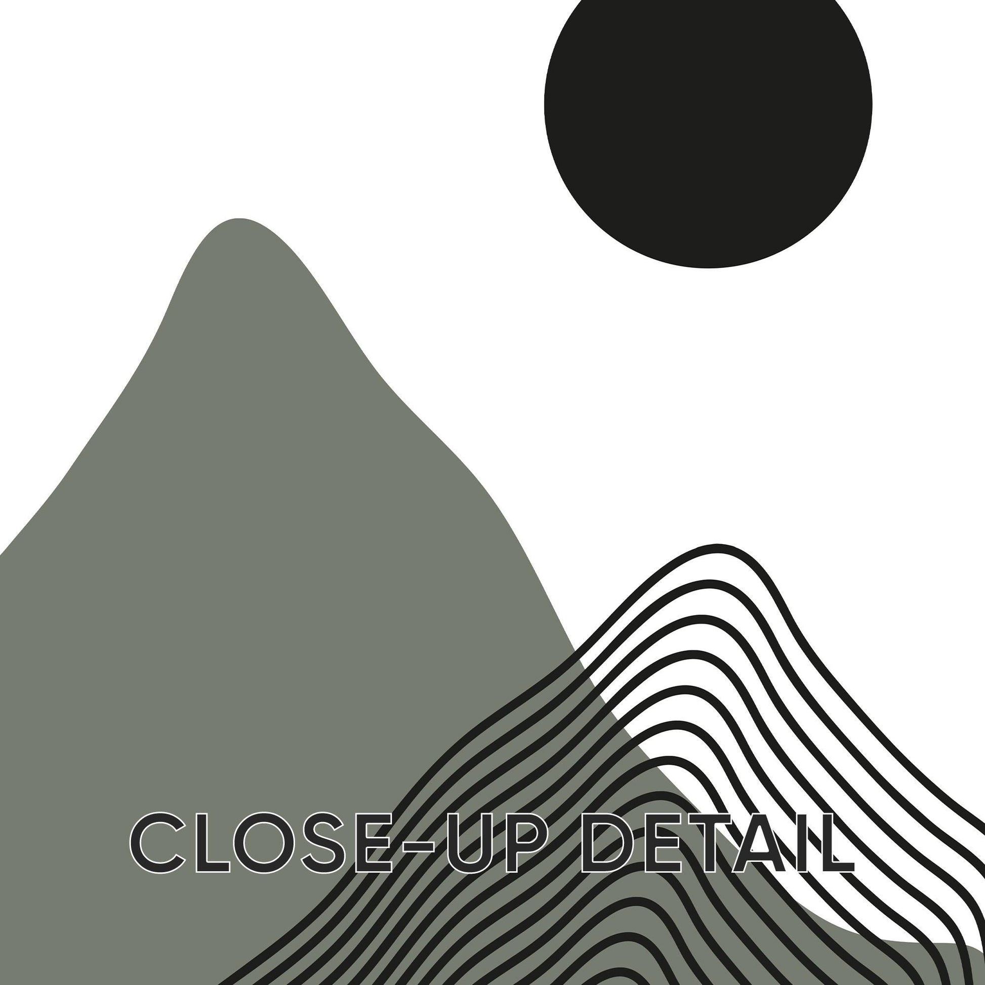 Minimalist Mountain Wall Art Set of 3 – Modern Black Line Art Landscape Prints – Abstract Scandinavian Nature Decor for Living Room B39