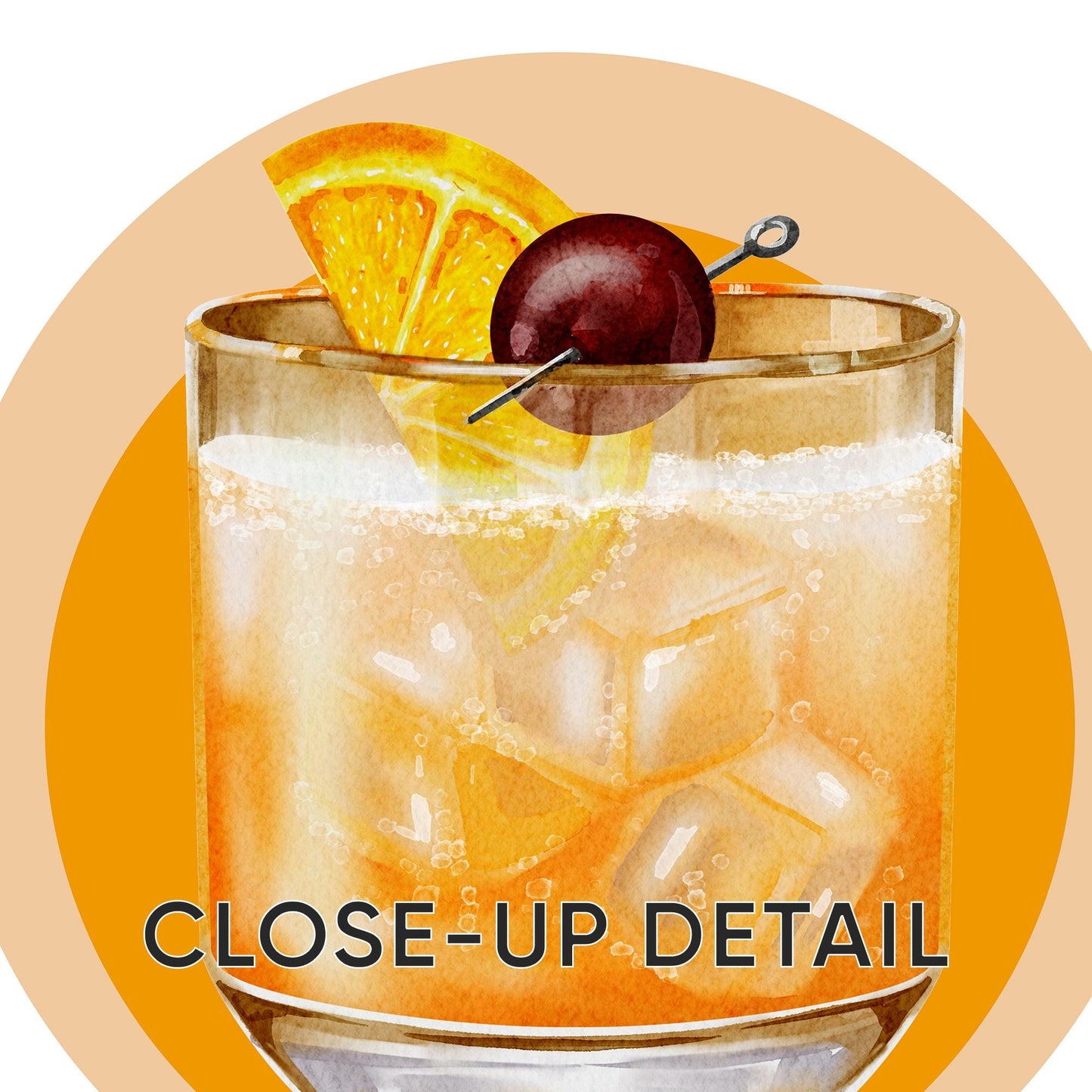 Cocktail Art Prints – Retro Bar Decor, Set of 3 (D145)