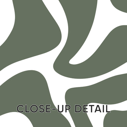 Abstract Green Wall Art – Organic Shape Poster Trio in Sage Olive – Minimalist Print Set for Modern Neutral Living Room or Bedroom Decor B49