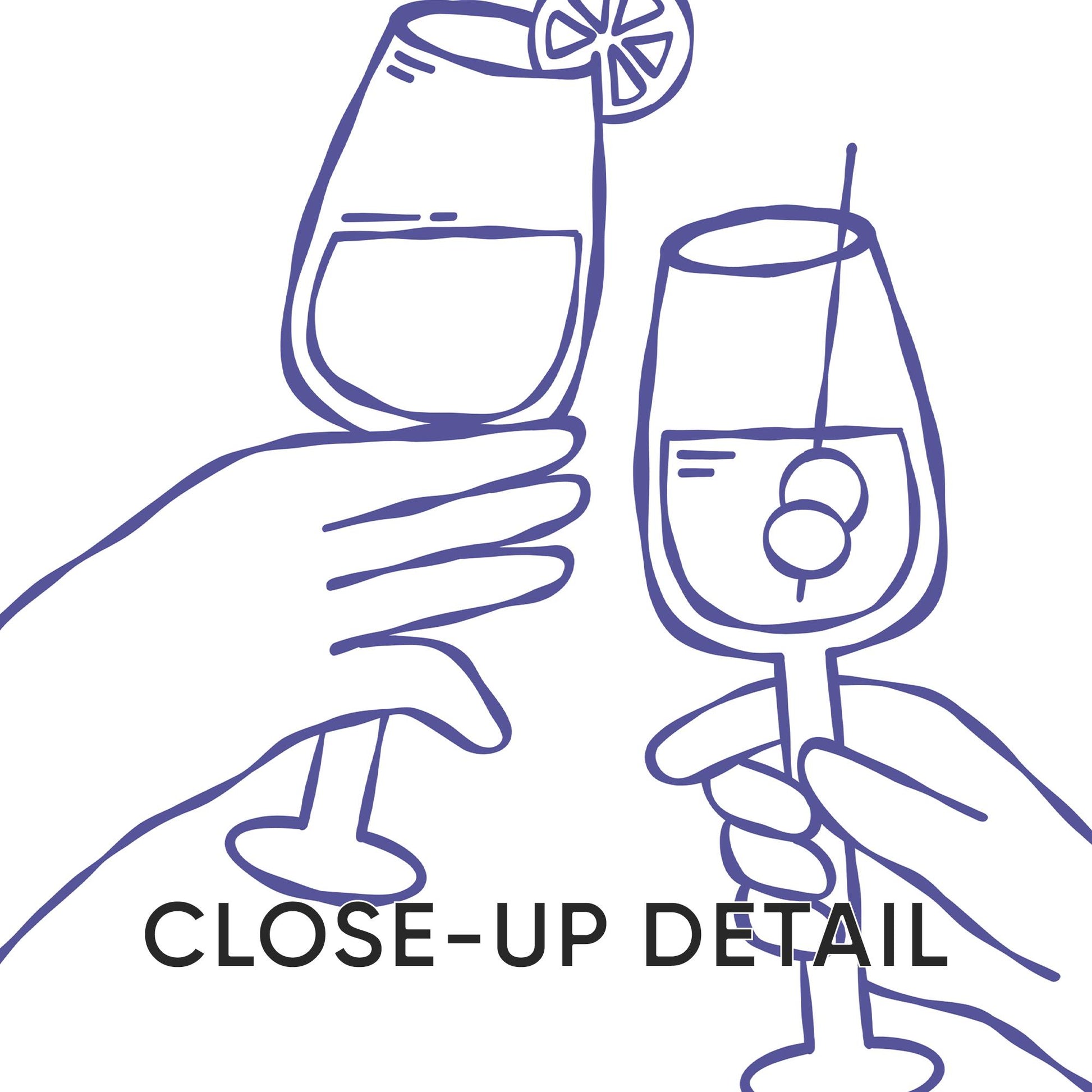 Minimalist Wine Bar Art Prints, La Dolce Vita, Cheers Poster Set (D143)