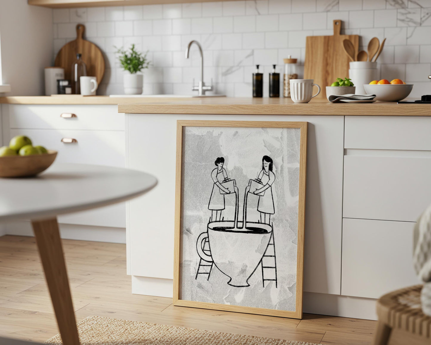 Coffee Bar Decor Wall Art, Set of 3 Coffee Posters, Groovy Retro Espresso Poster D122