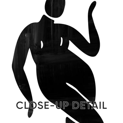 Minimalist Black and White Wall Art Set – Abstract Geometric Prints with Feminine Silhouette for Bedroom, Gallery Wall or Modern Decor B070