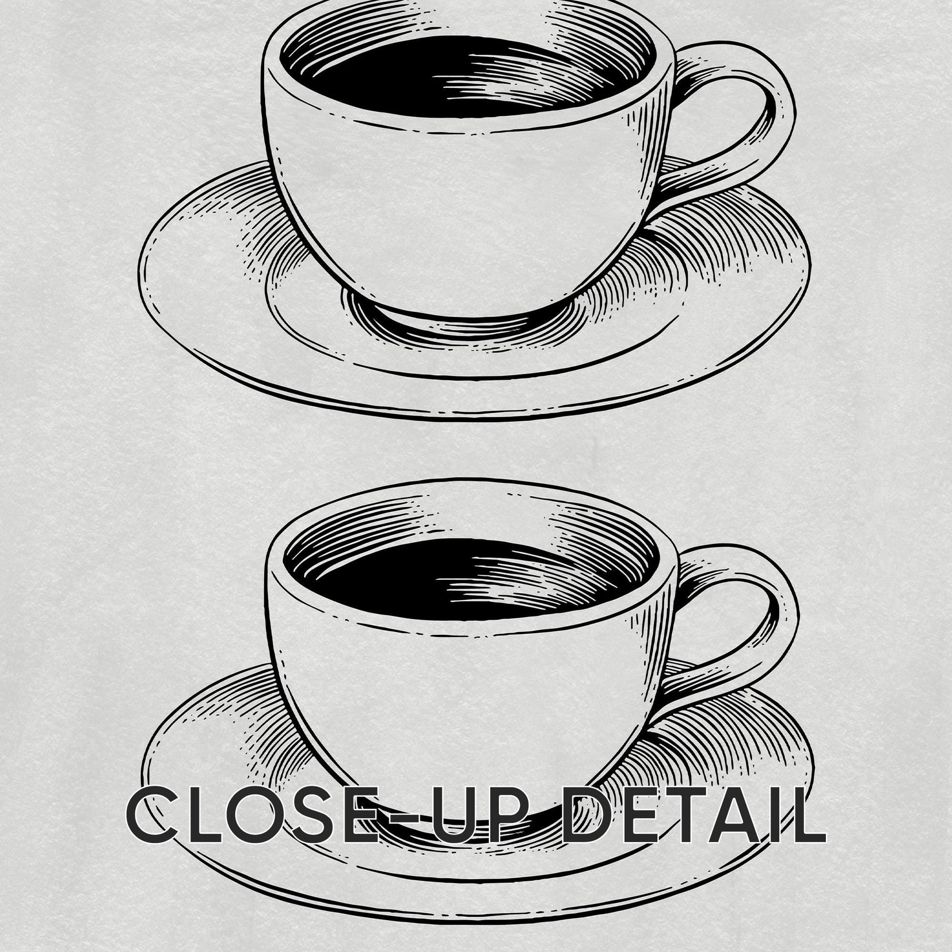 Coffee Croissant Print – Black and White Kitchen Wall Art (Physical Print) D149