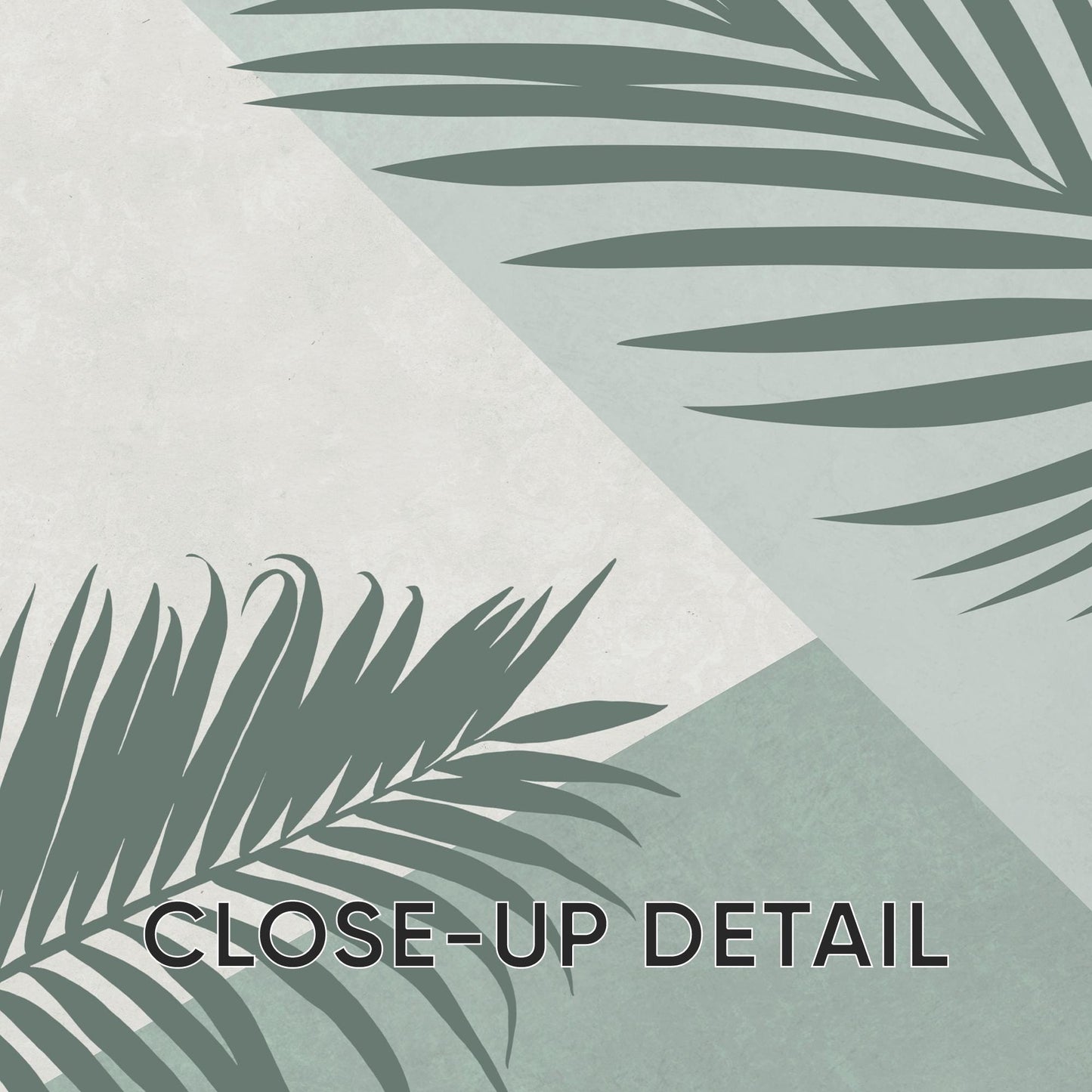 Palm Leaf Wall Art Set of 3 – Green Botanical Prints for Modern Living Room, Bedroom or Kitchen – Tropical Decor B058