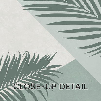Palm Leaf Wall Art Set of 3 – Green Botanical Prints for Modern Living Room, Bedroom or Kitchen – Tropical Decor B058