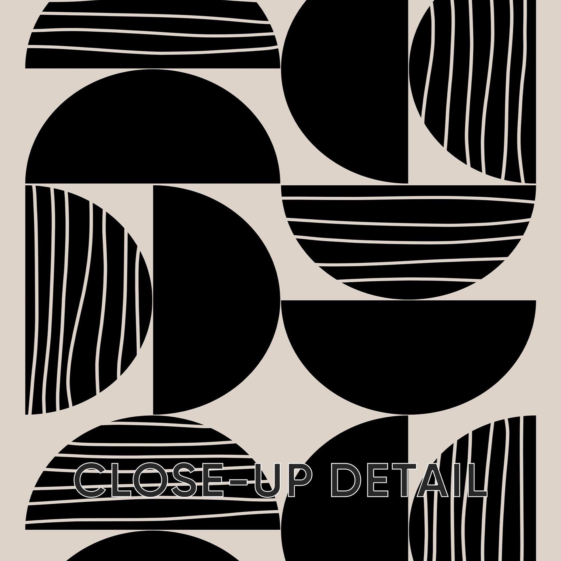 Minimalist Japandi Wall Art Set of 3 – Black and White Unframed Prints, Palm Leaf, Geometric, Abstract Home Decor B067