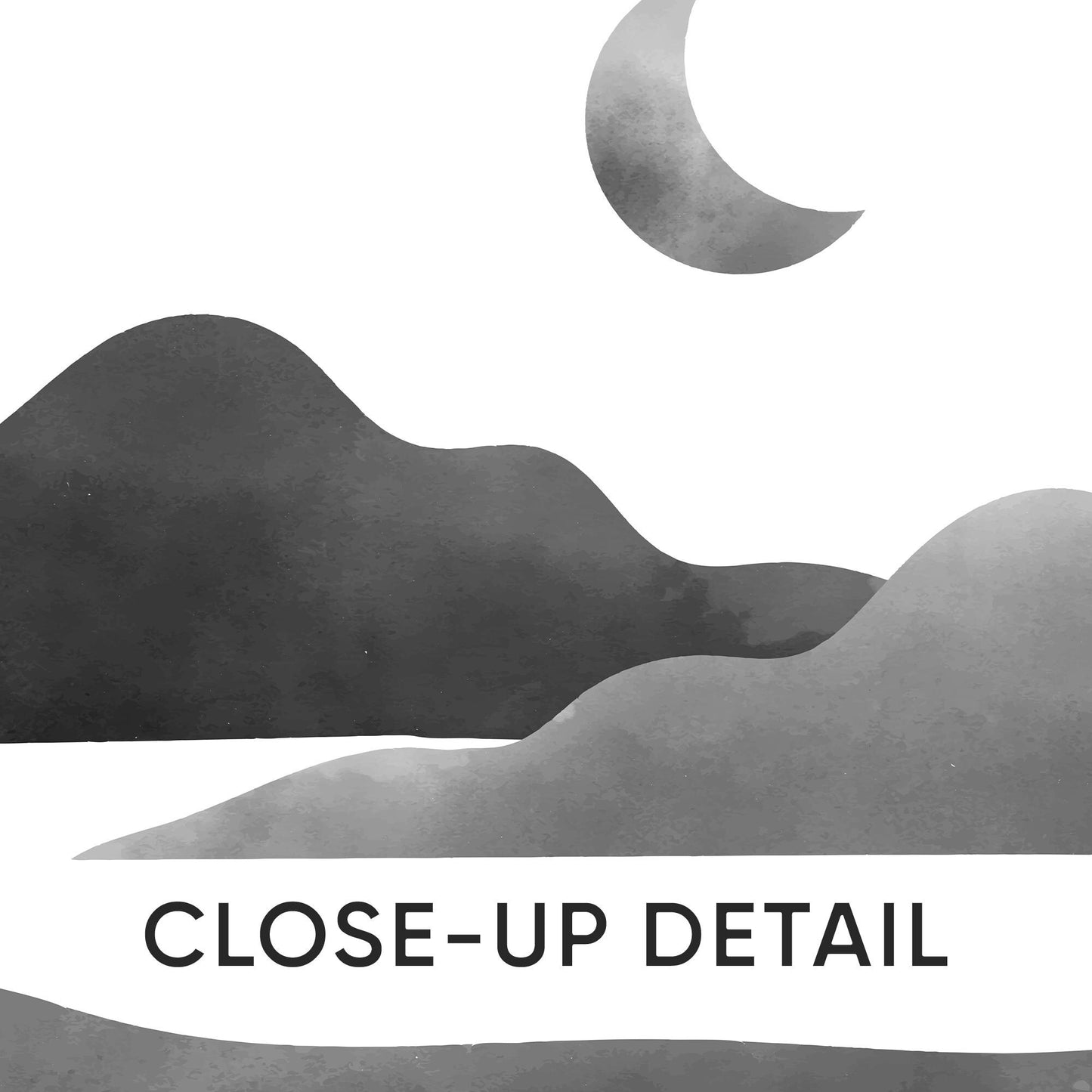 Minimalist Moon Phase Triptych – Black and White Landscape Wall Art Set for Nursery, Nature-Inspired Decor or Modern Gallery Wall B071