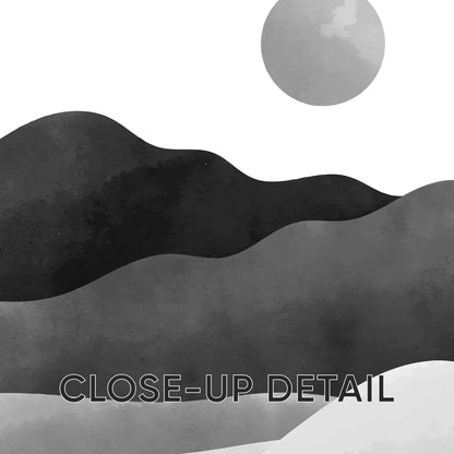 Minimalist Moon Phase Triptych – Black and White Landscape Wall Art Set for Nursery, Nature-Inspired Decor or Modern Gallery Wall B071