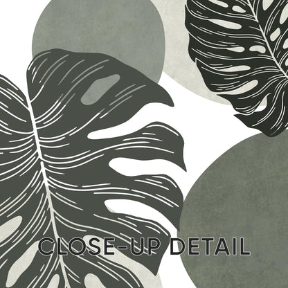Tropical Monstera Wall Art Set, Modern Botanical Prints, Relaxing Apartment & Coastal Decor, Gallery Wall Artwork B135