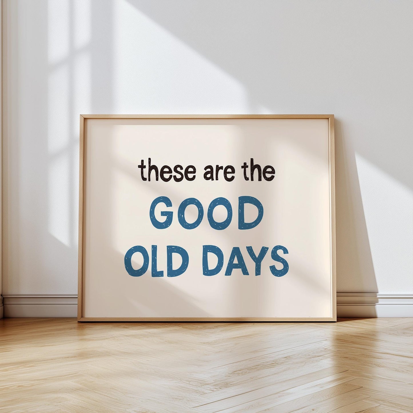 Retro Mid-Century Quote Print – Hand-Drawn Wall Art Poster (Unframed) MR44