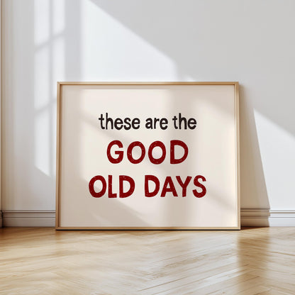 Retro Mid-Century Quote Print – Hand-Drawn Wall Art Poster (Unframed) MR44