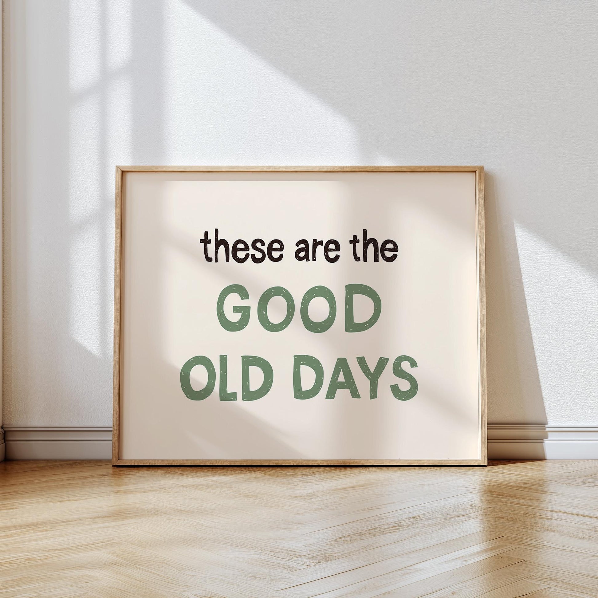 Retro Mid-Century Quote Print – Hand-Drawn Wall Art Poster (Unframed) MR44