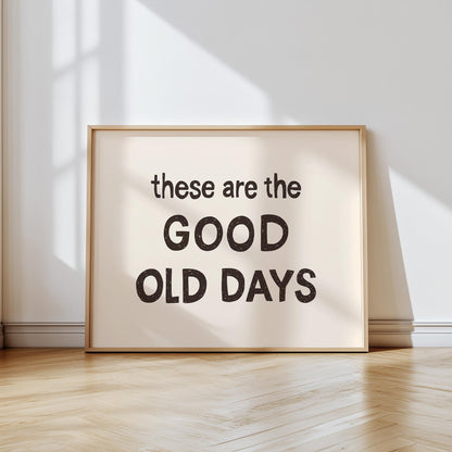 Retro Mid-Century Quote Print – Hand-Drawn Wall Art Poster (Unframed) MR44